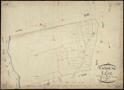 Lège-Cap-Ferret - -Section B feuille 1 : Le Bourg