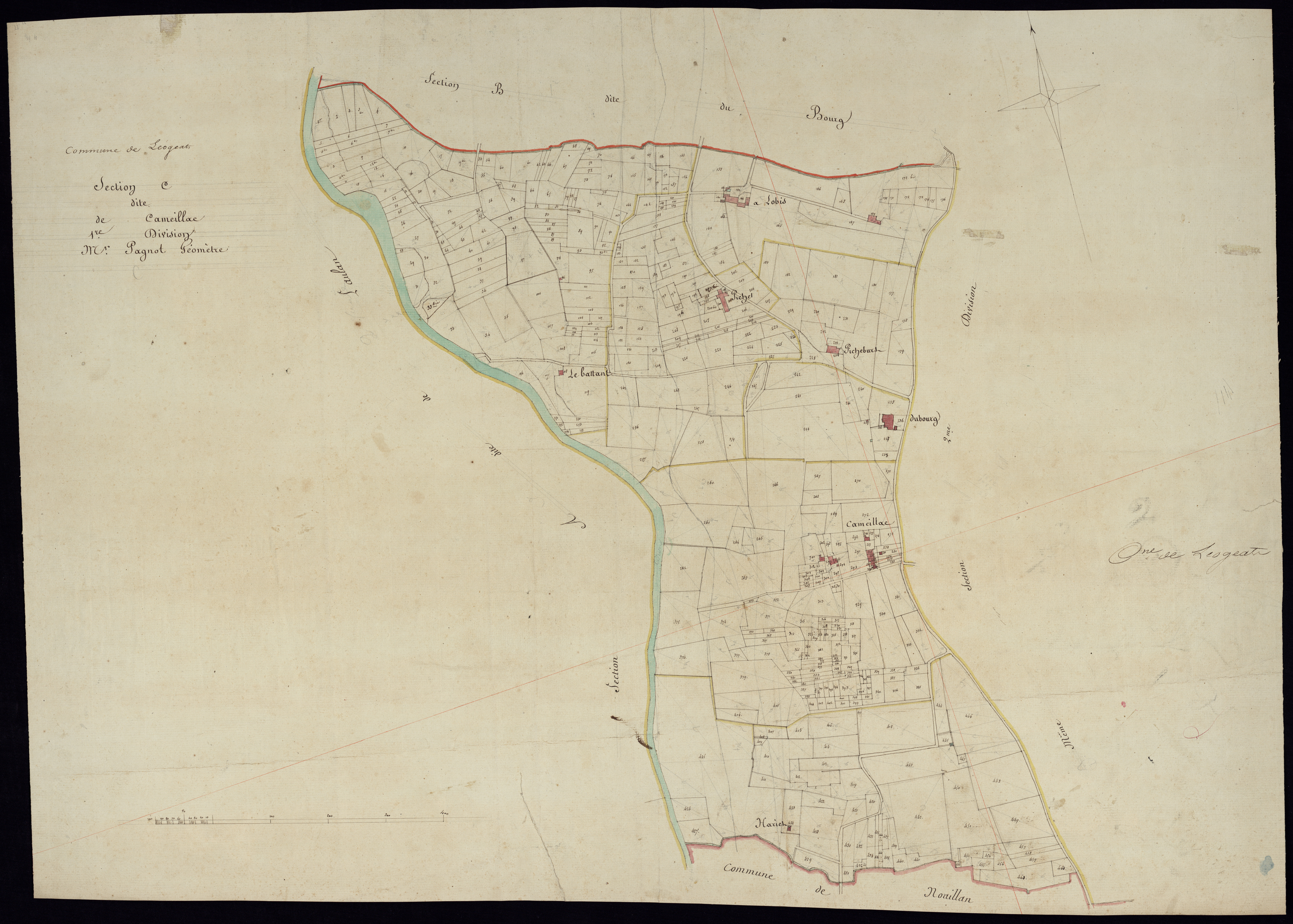 Léogeats - -Section C feuille 1 : Cameillac