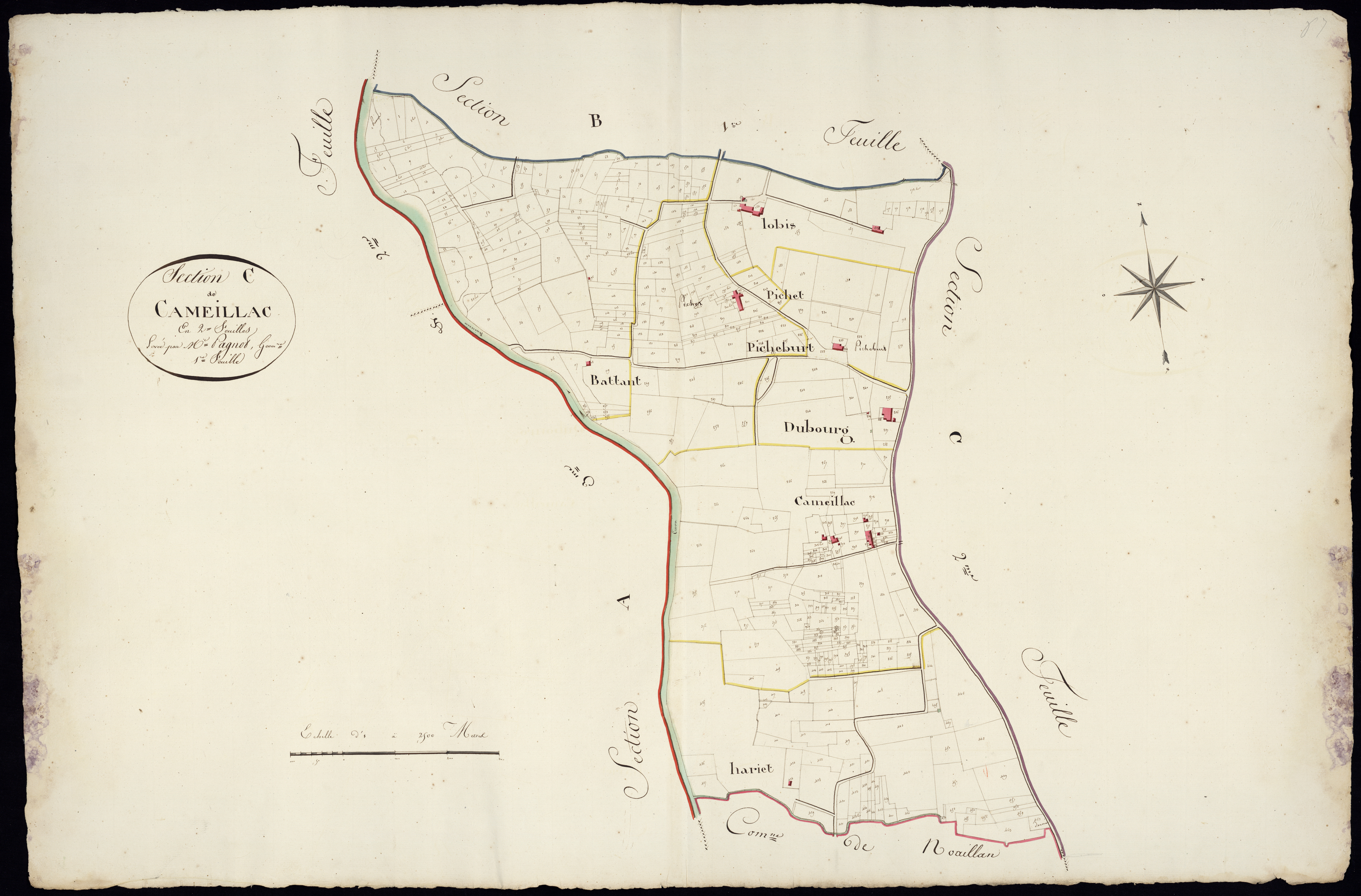Léogeats - -Section C feuille 1 : Cameillac