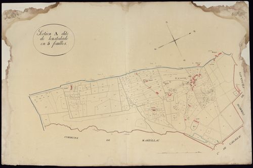 Léognan - -Section A feuille 1 : Loustalade