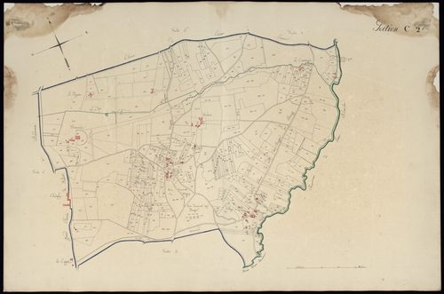 Léognan - -Section C feuille 2 : Le Bourg