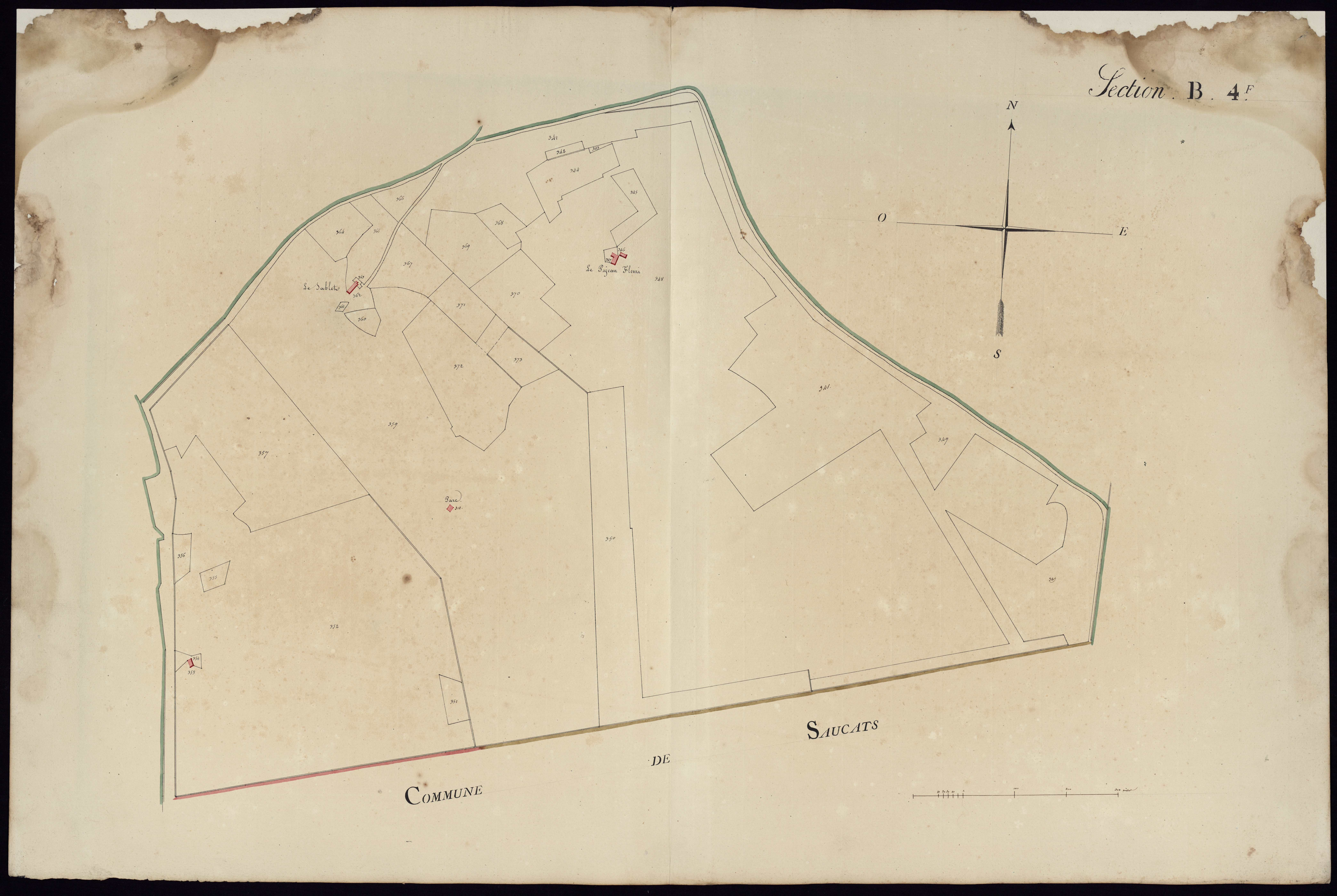 Léognan - -Section B feuille 4 : Bonois