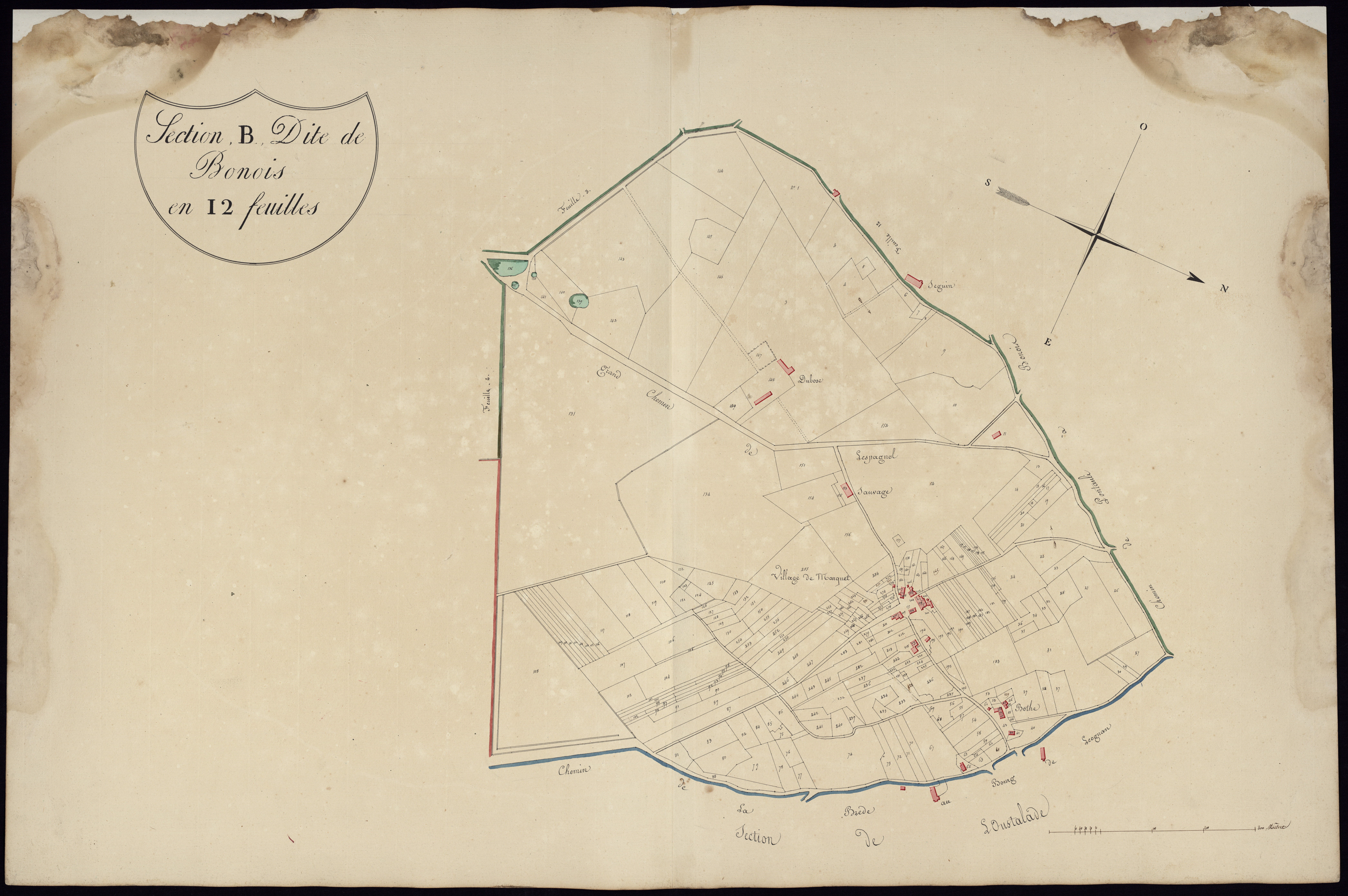 Léognan - -Section B feuille 1 : Bonois