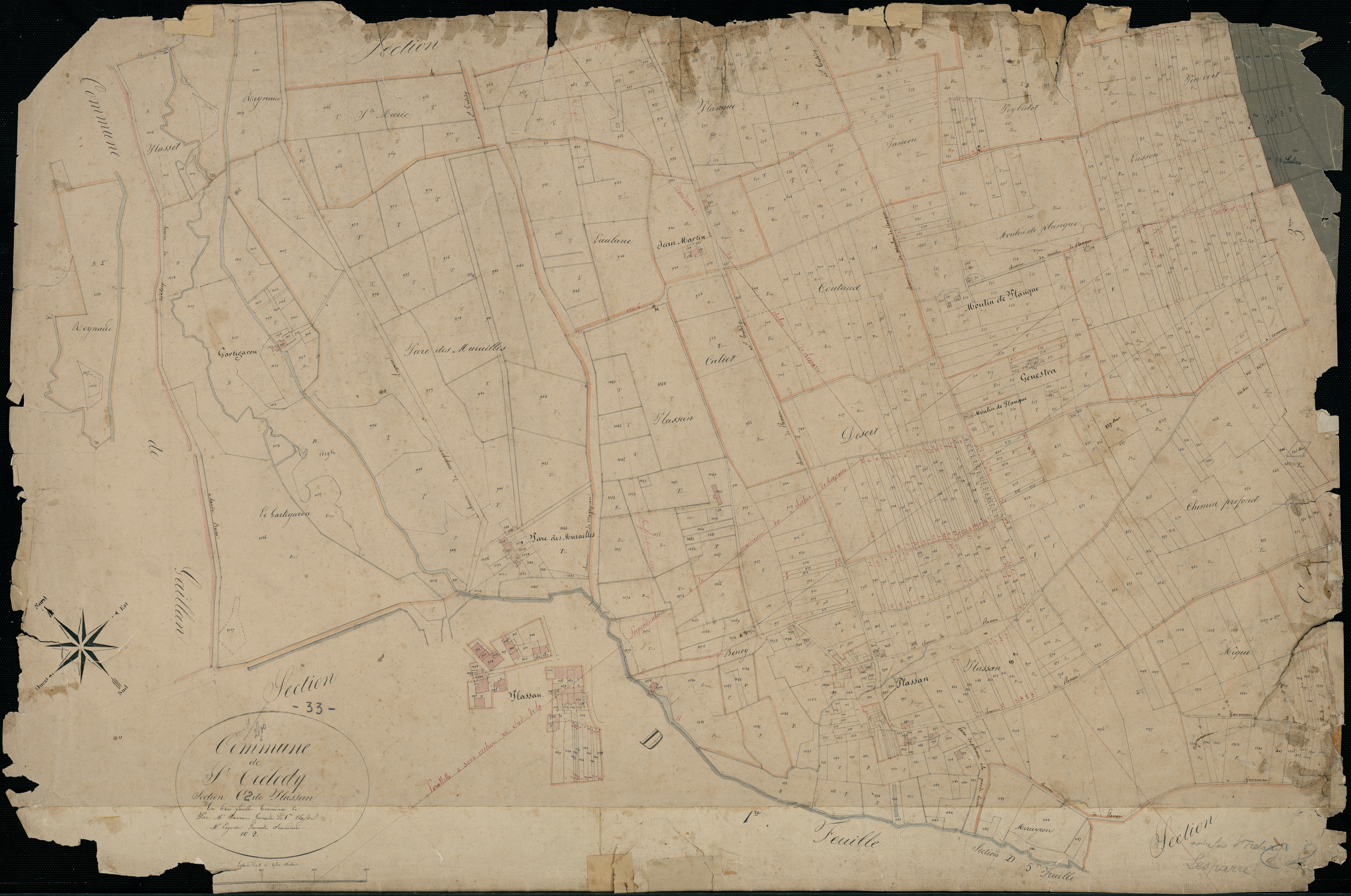 Lesparre-Médoc - -Section C feuille 2 : Plassan