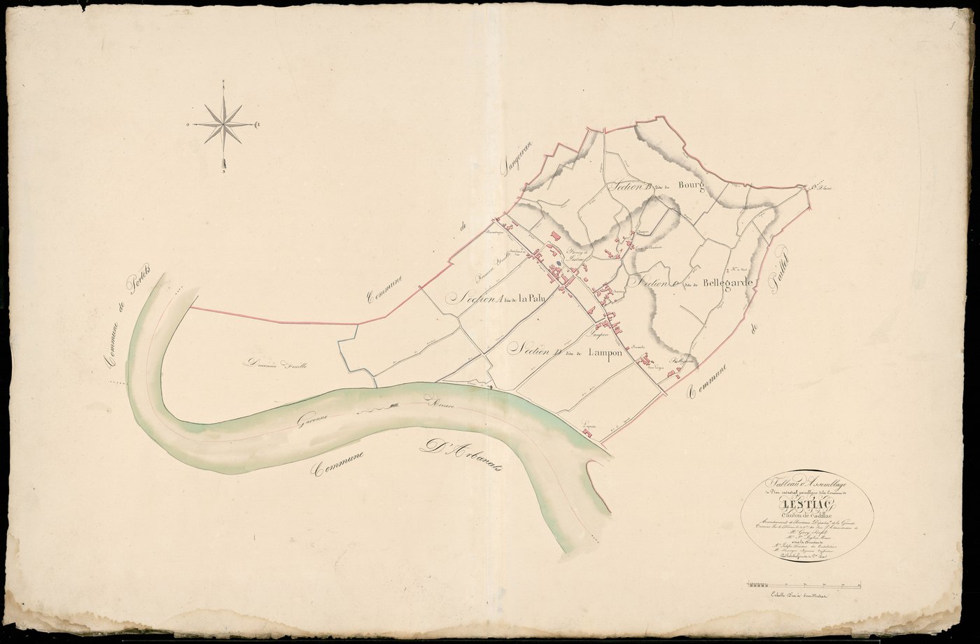 Lestiac-sur-Garonne - -Tableau d'assemblage
