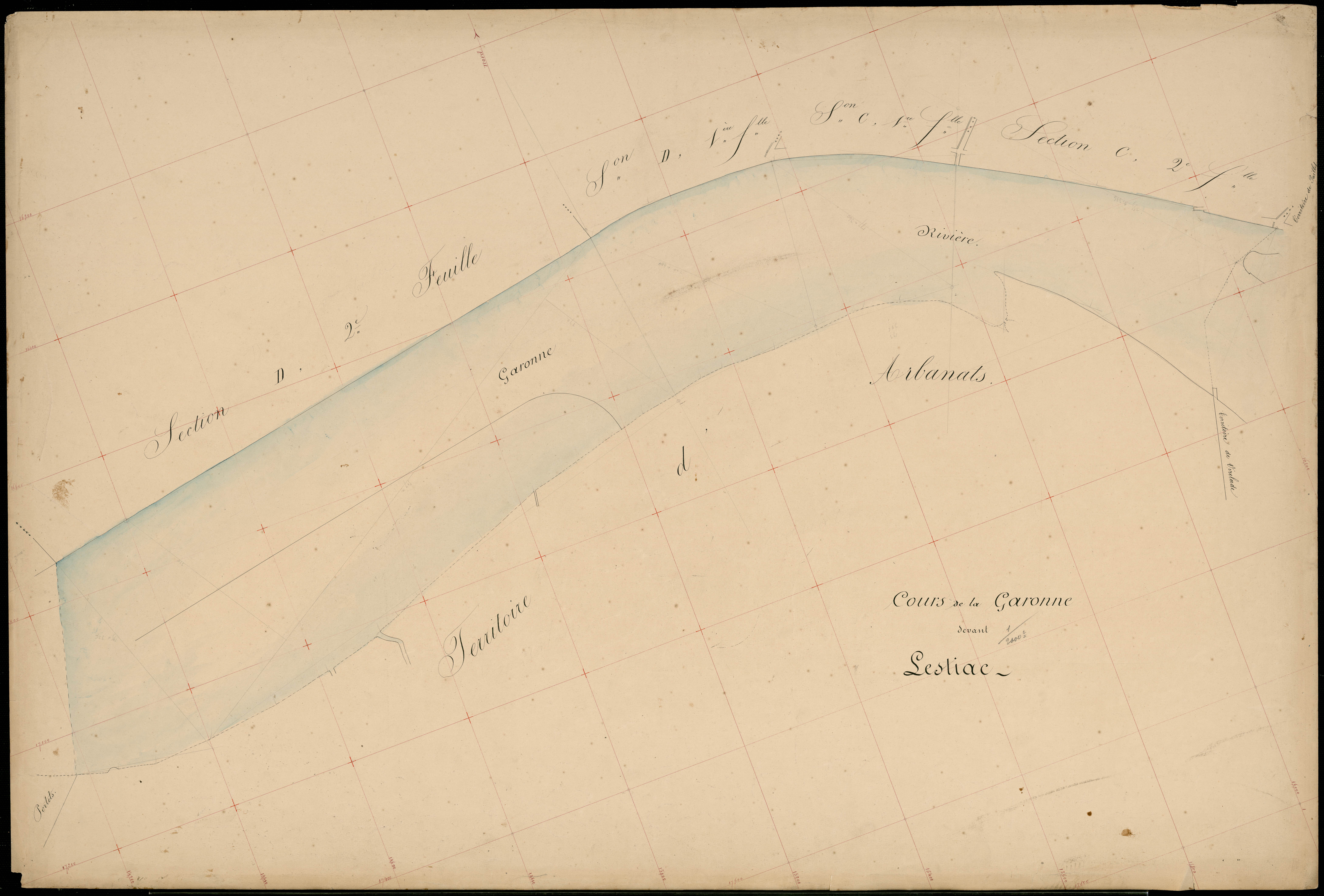 Lestiac-sur-Garonne - -cours de la Garonne :