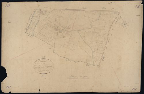 Lèves-et-Thoumeyragues - -Section B feuille 1 : Thoumeyragues