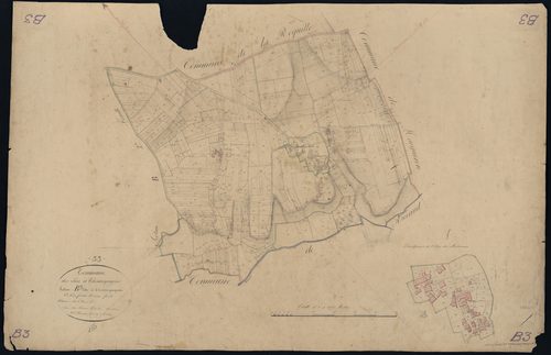 Lèves-et-Thoumeyragues - -Section B feuille 3 : Thoumeyragues