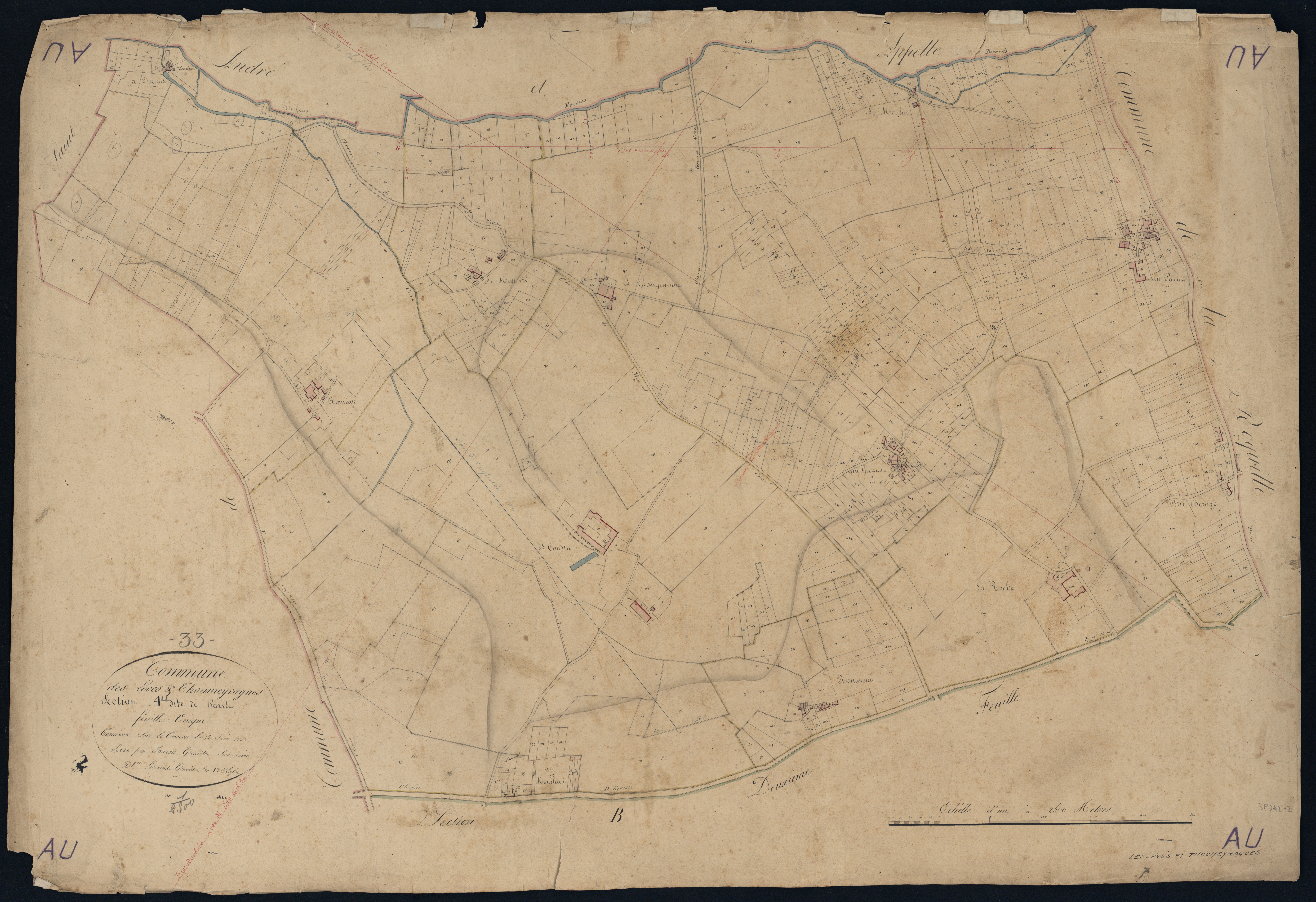 Lèves-et-Thoumeyragues - -Section A feuille unique : Le Paris