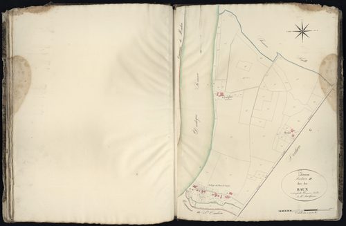 Libourne - -Section H feuille 2 : Les Raux