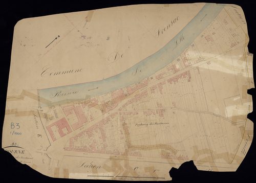 Libourne - -Section B feuille 3 : Les Fontaines