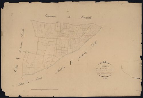 Ligueux - -Section A feuille 1 : Courounaux