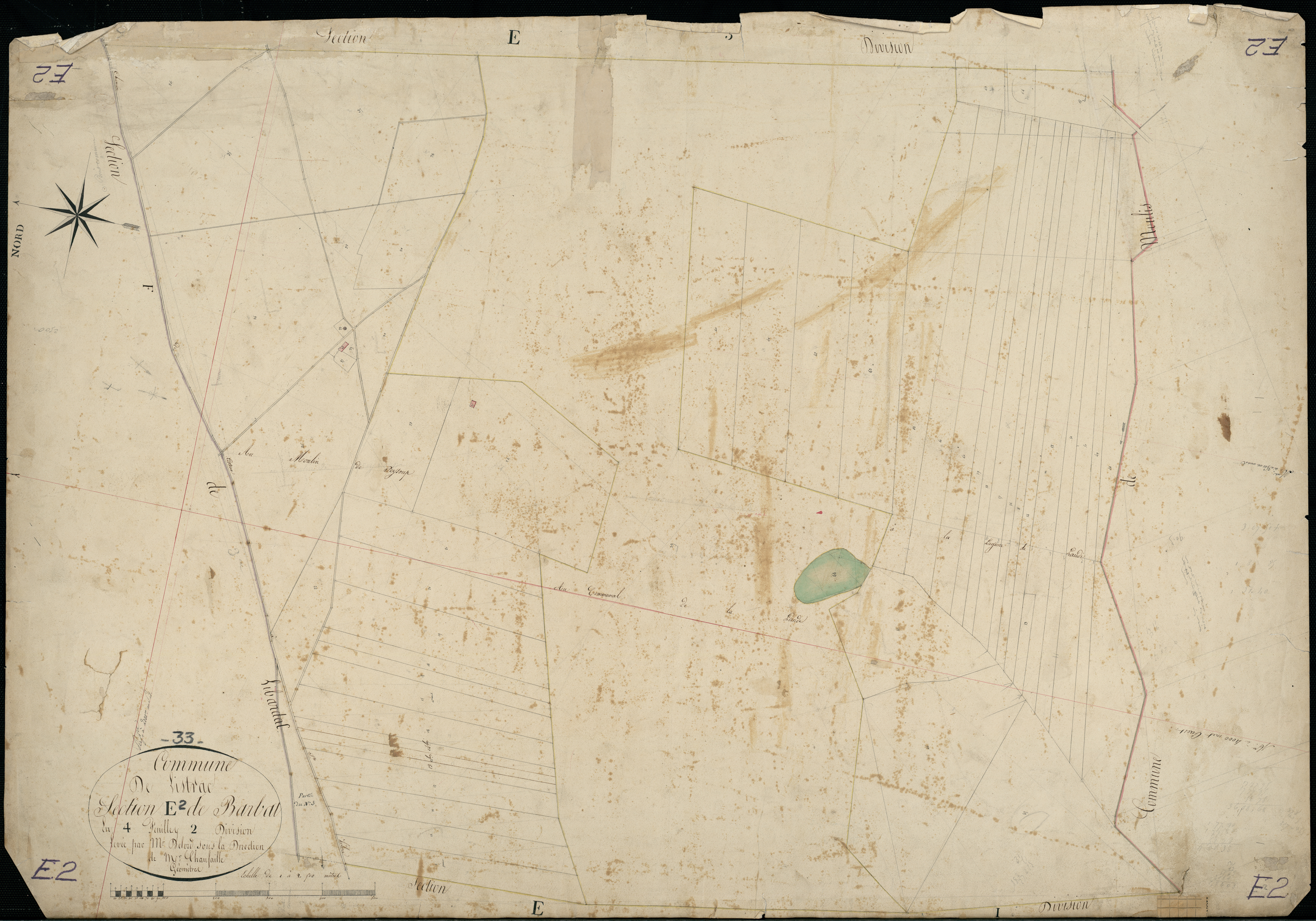 Listrac-Médoc - -Section E feuille 2 : Barbat
