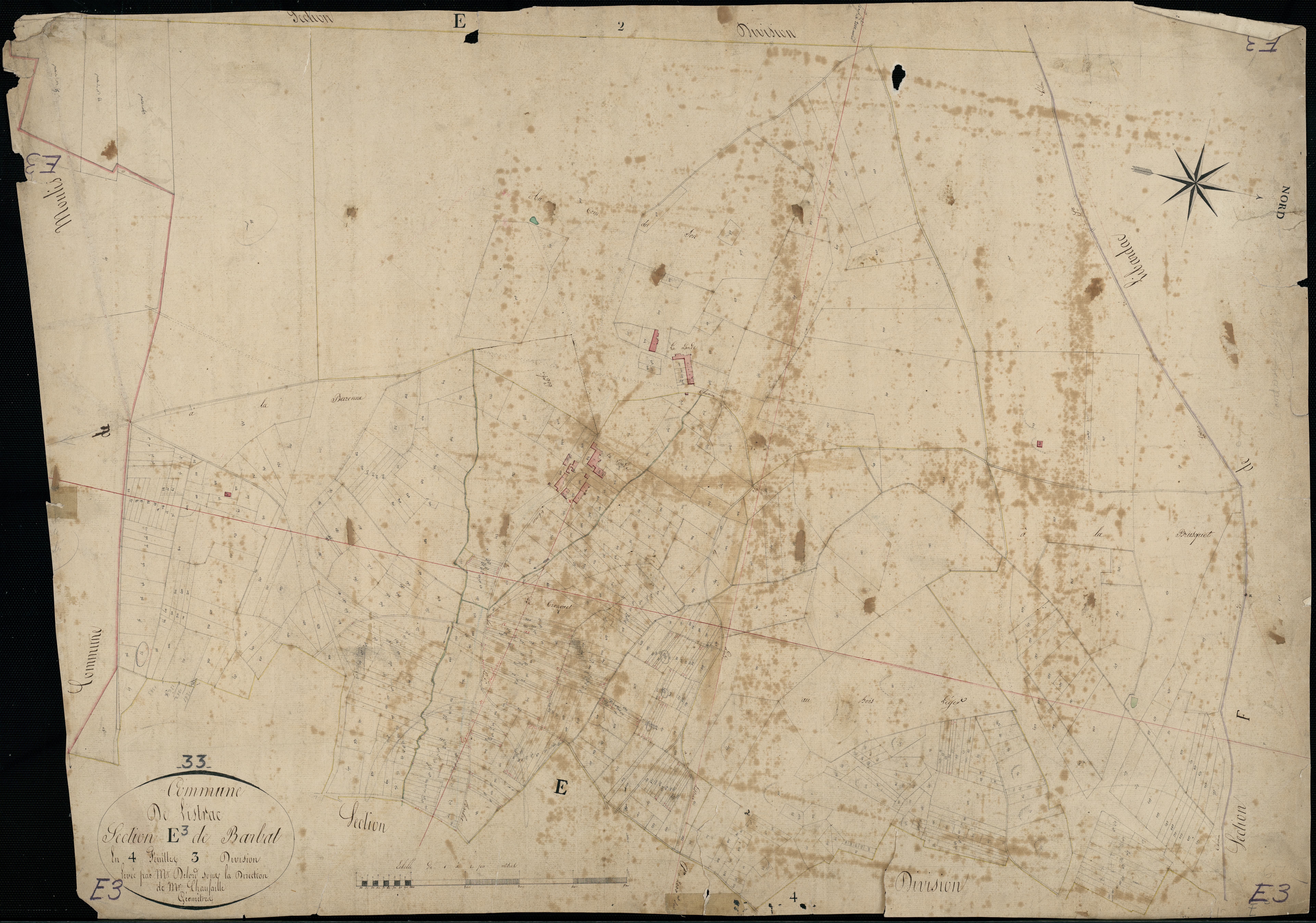 Listrac-Médoc - -Section E feuille 3 : Barbat
