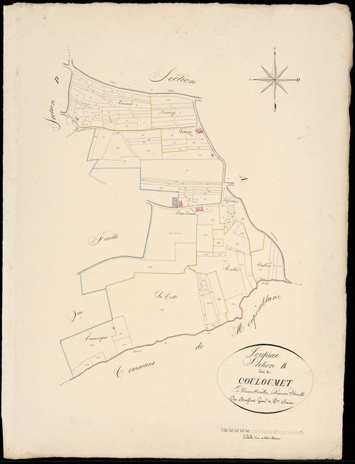 Loupiac - -Section B feuille 1 : Couloumet
