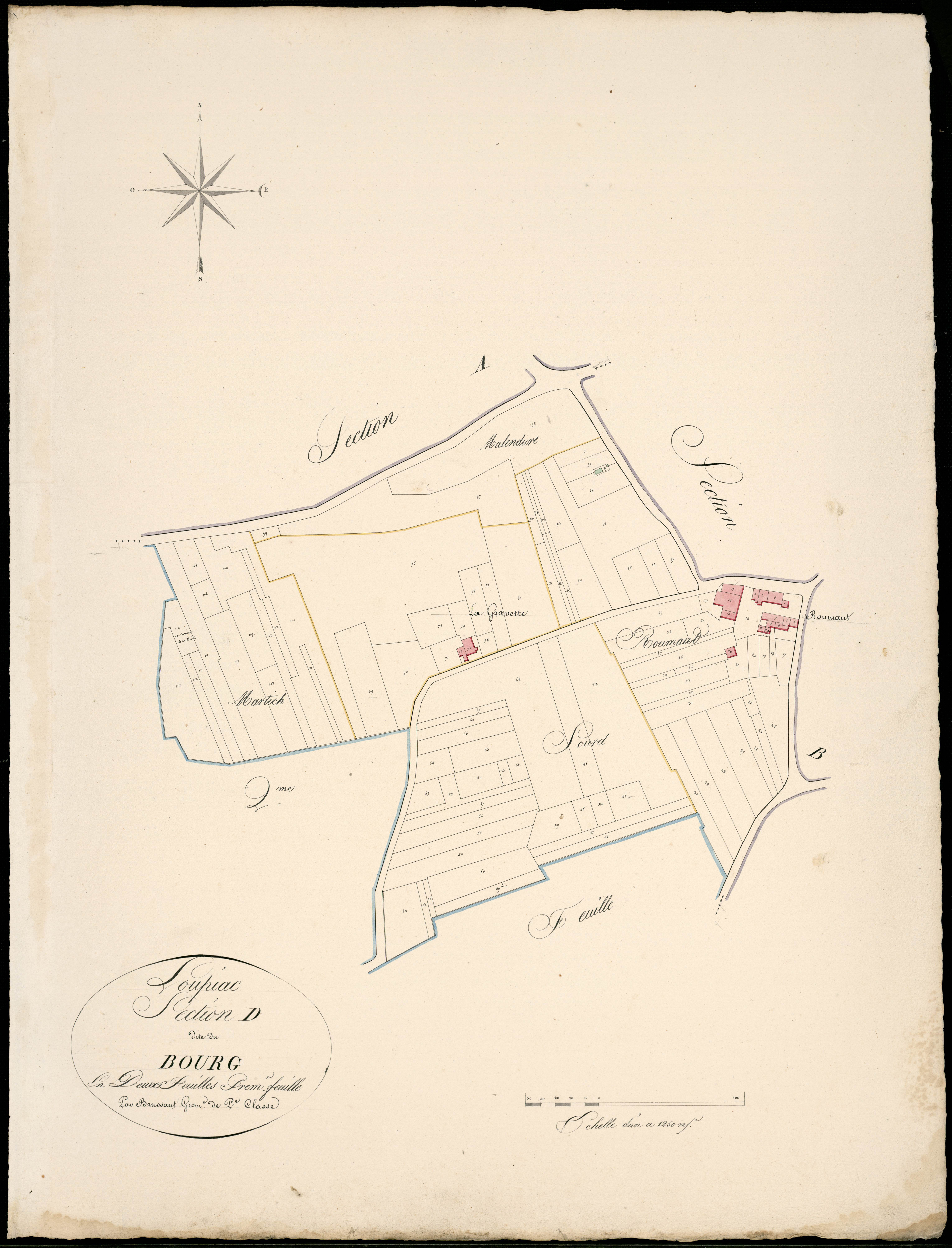 Loupiac - -Section D feuille 1 : Galouchey
