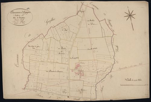 Lugaignac - -Section A feuille 1 : Brussac