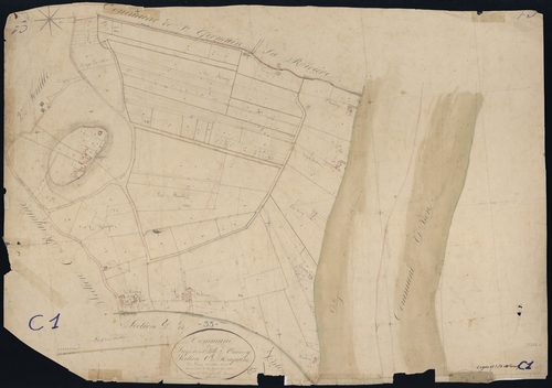 Lugon-et-l'Île-du-Carnay - -Section C feuille 1 : Raquine