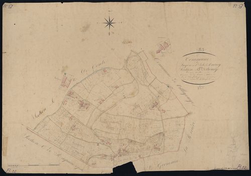Lugon-et-l'Île-du-Carnay - -Section B feuille unique : Le Bourg