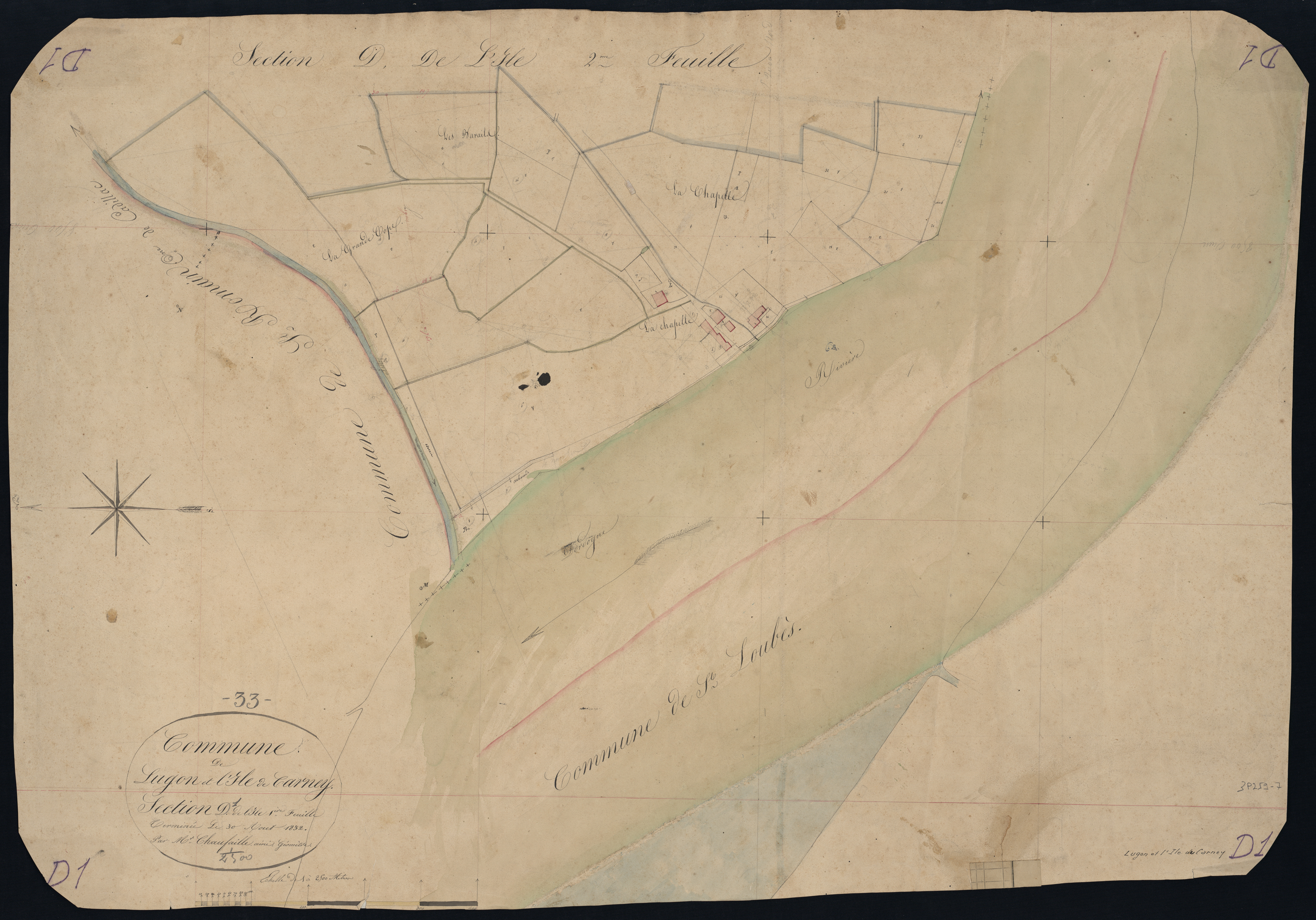 Lugon-et-l'Île-du-Carnay - -Section D feuille 1 : L'Ile