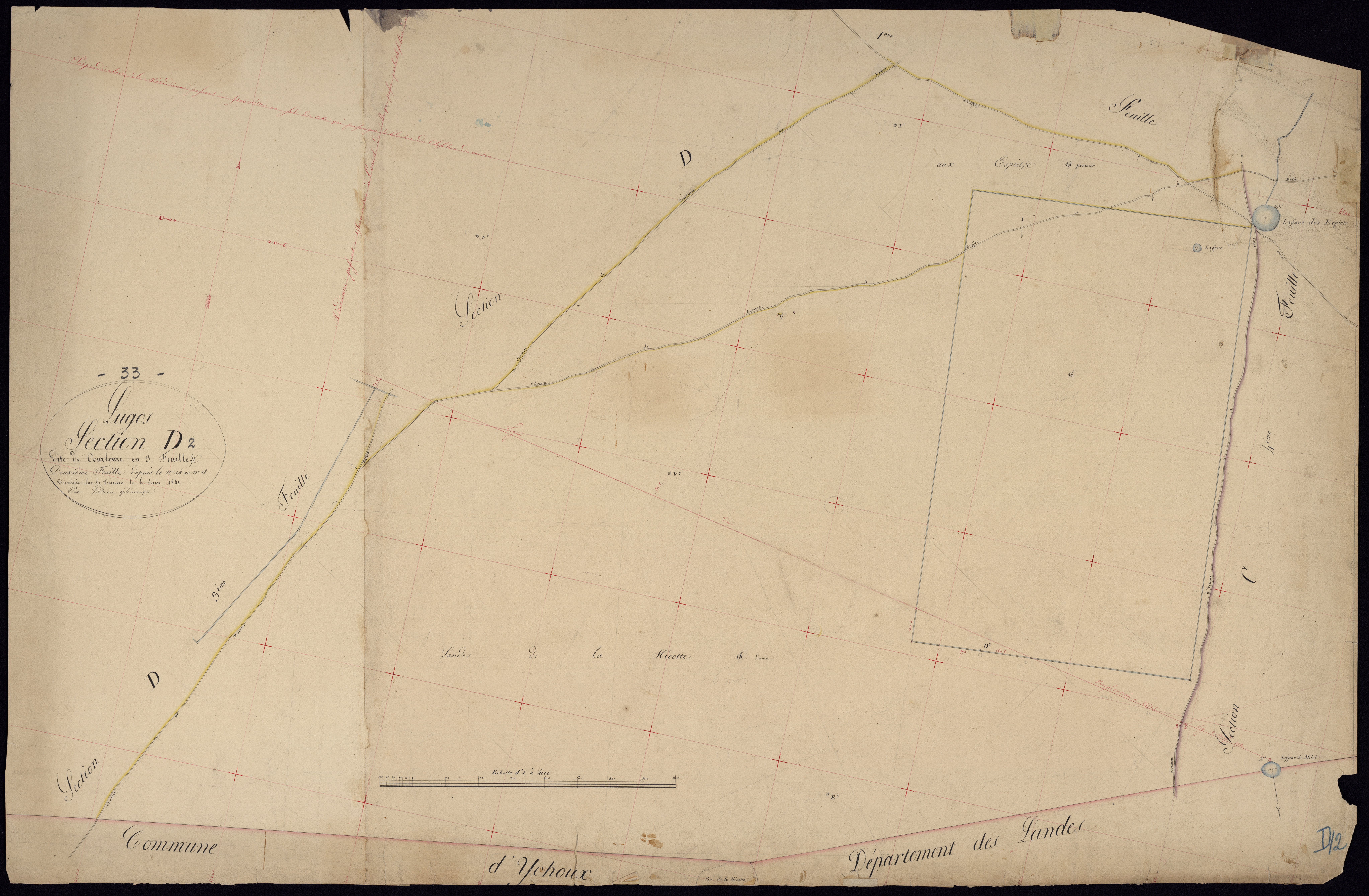 Lugos - -Section D feuille 2 : Courlouze