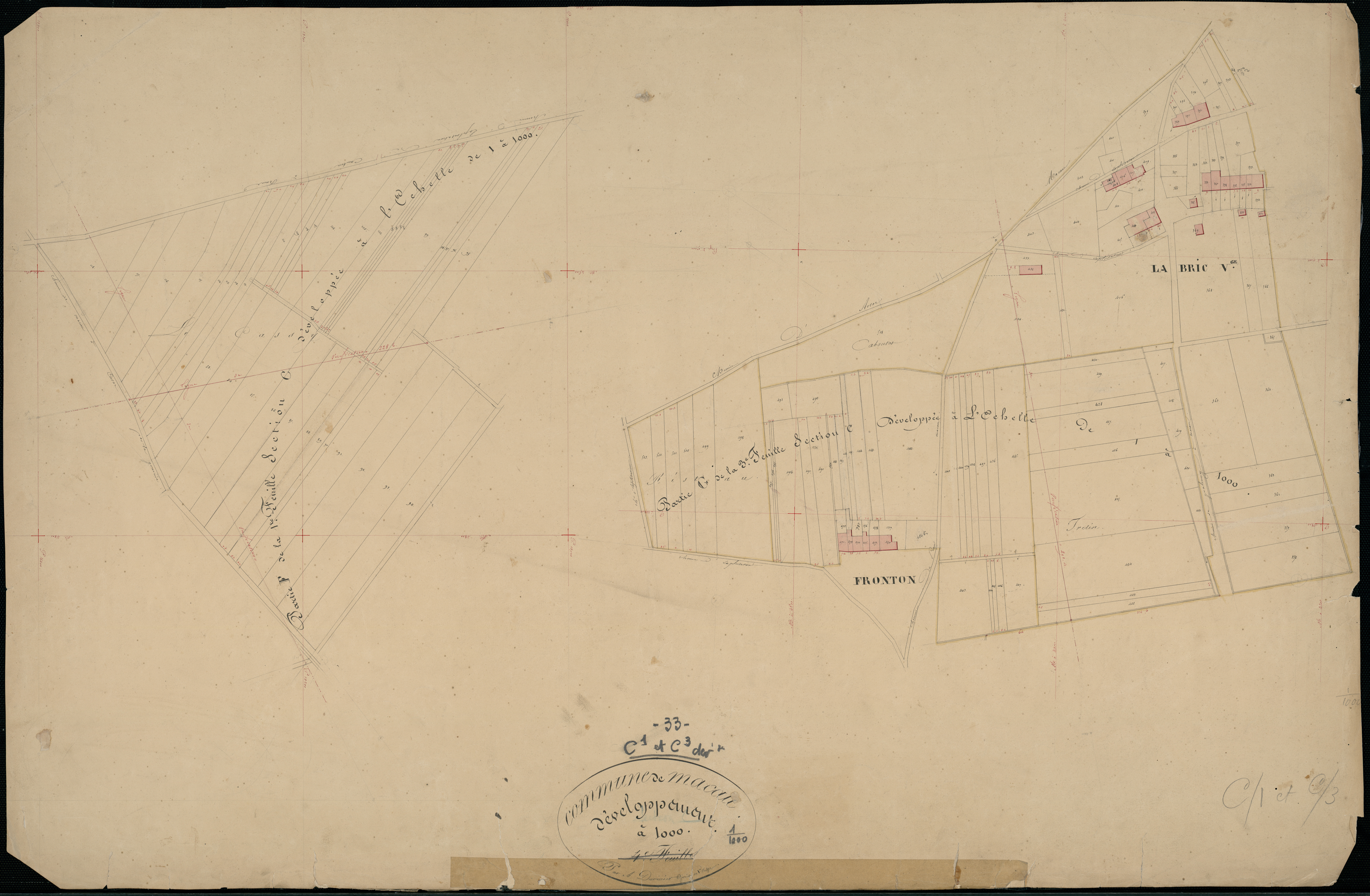 Macau - -Section C feuille 1 et 3 : La Bric