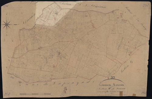 Maransin - -Section H feuille 2 : Luxeau