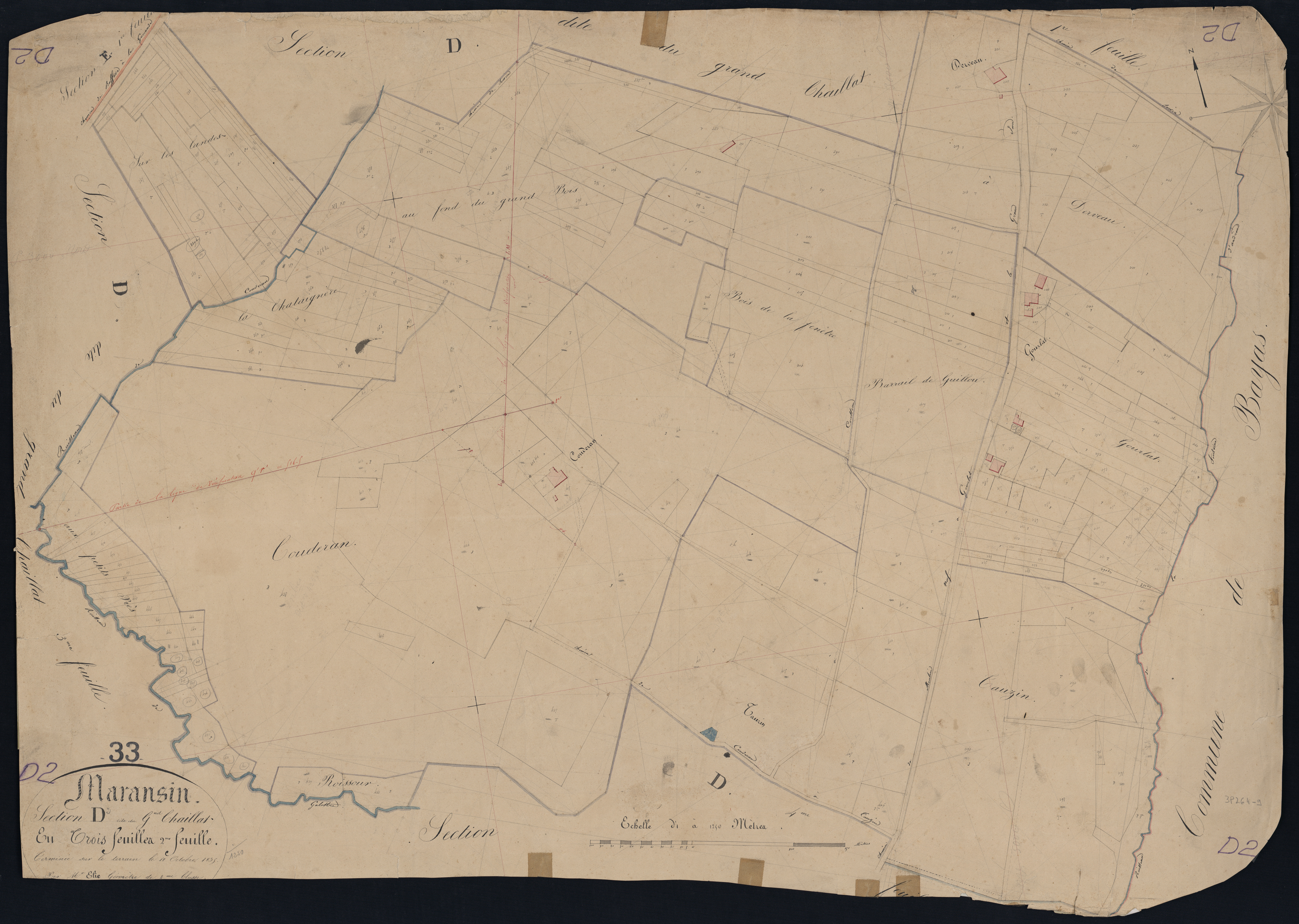 Maransin - -Section D feuille 2 : Le Grand-Chaillat