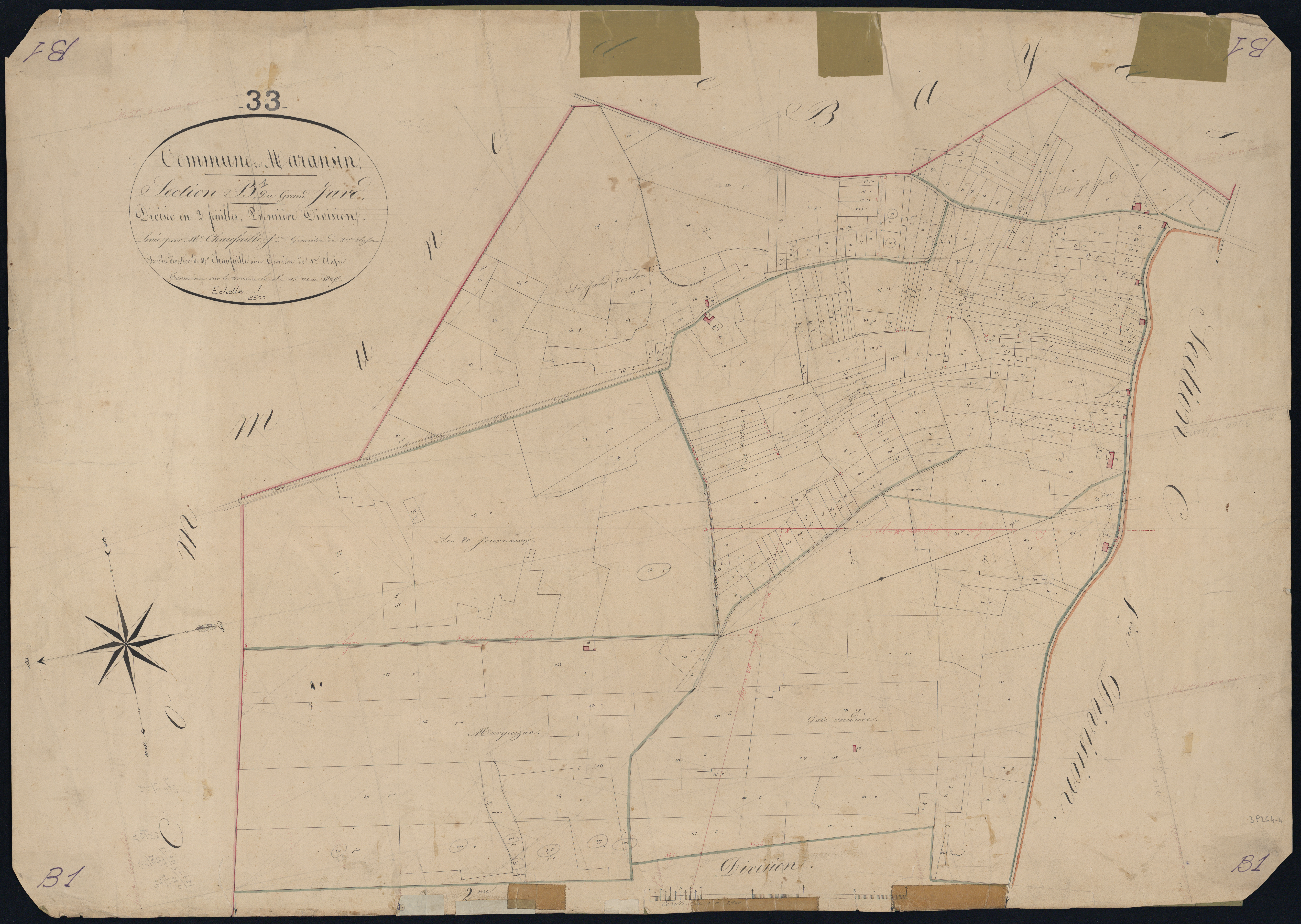 Maransin - -Section B feuille 1 : Le Grand-Jard
