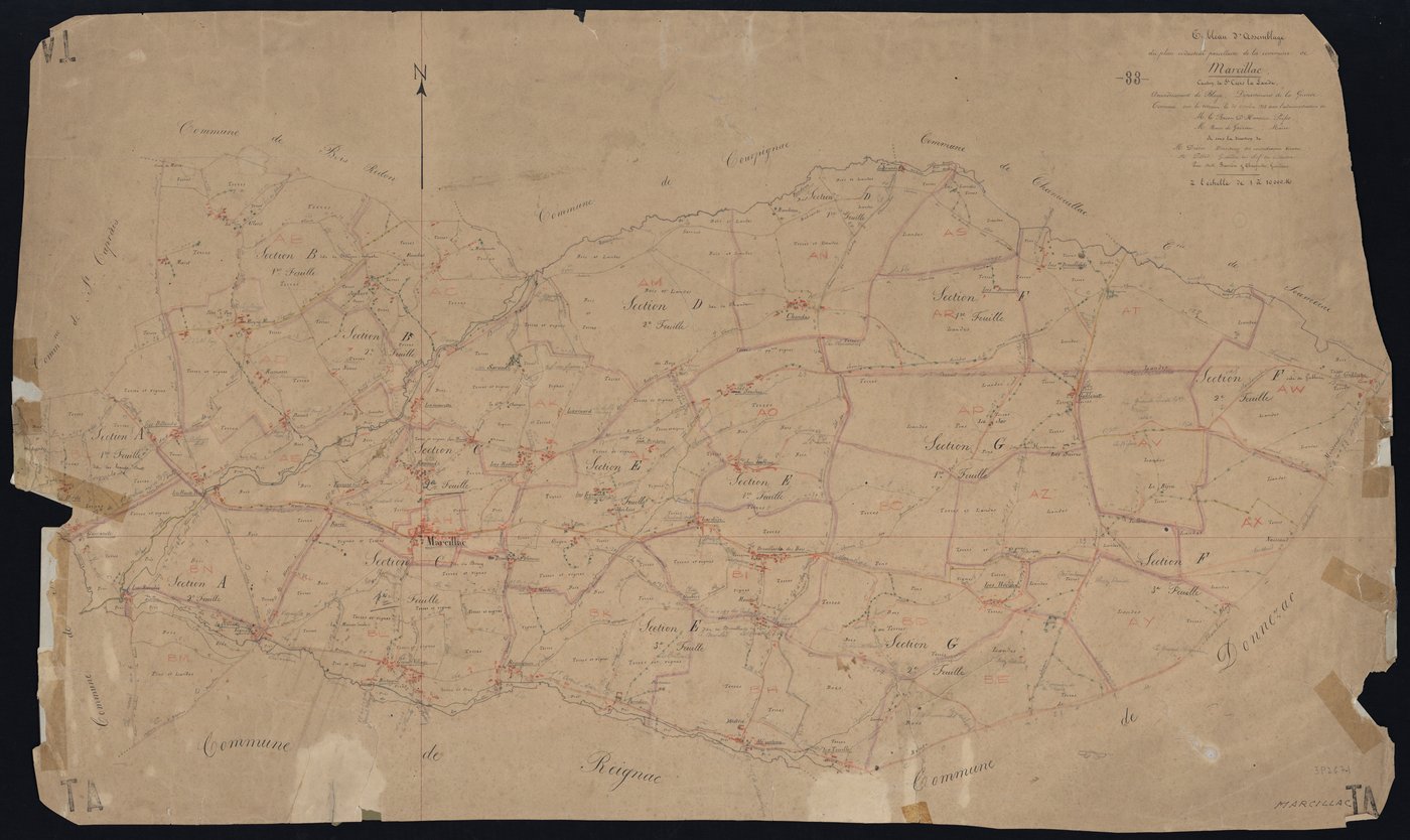Marcillac - -Tableau d'assemblage