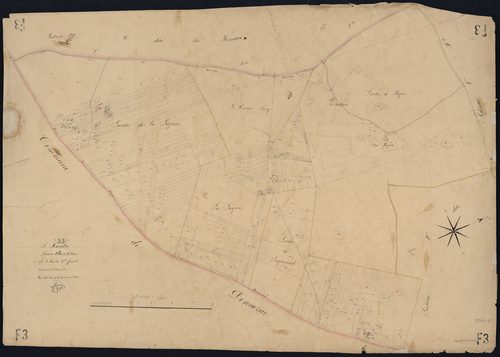 Marcillac - -Section F feuille 3 : Gablezac