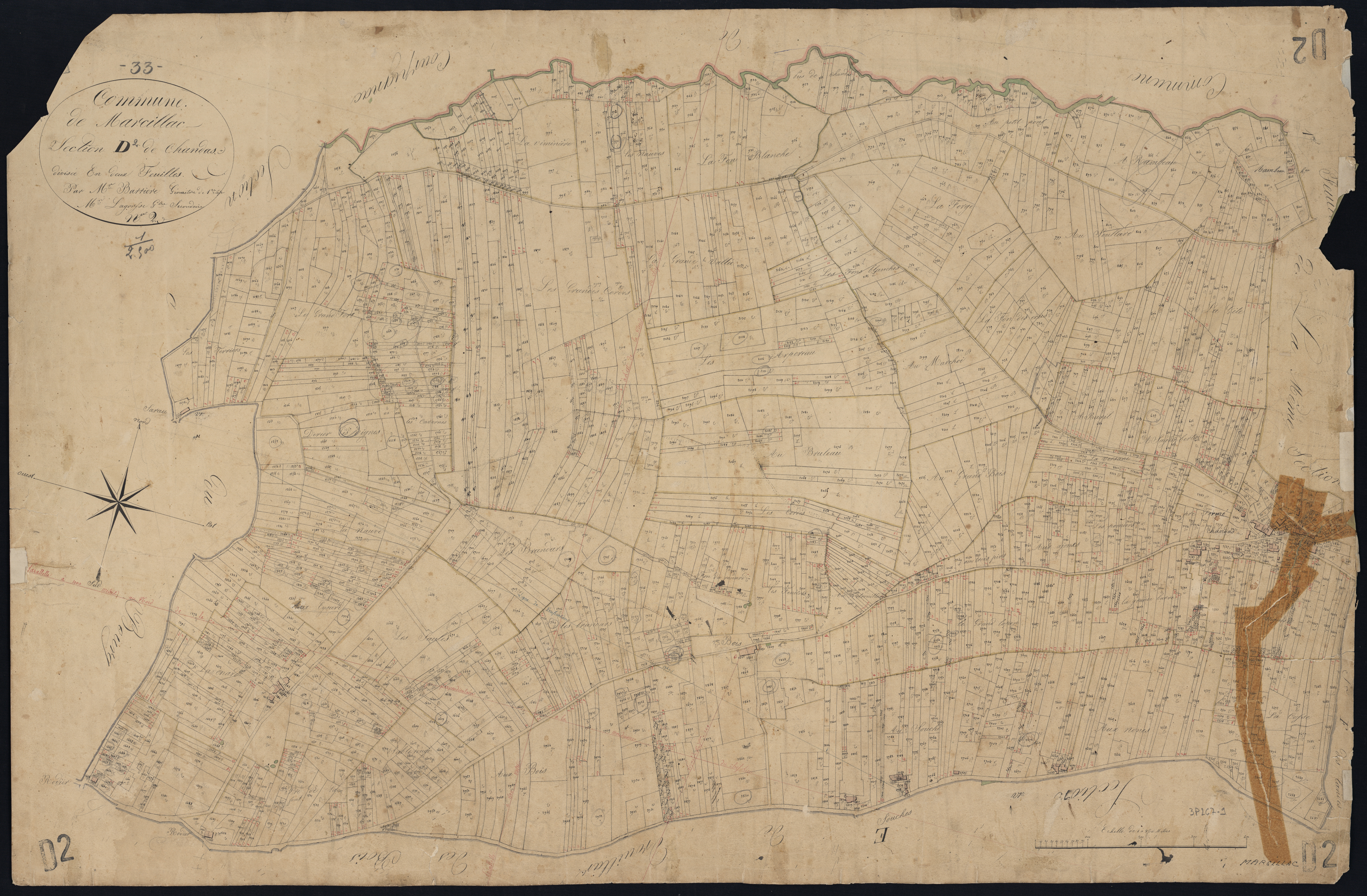 Marcillac - -Section D feuille 2 : Chandas
