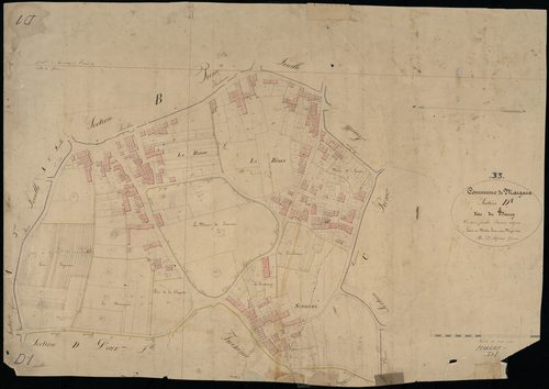 Margaux - -Section D feuille 1 : Le Bourg