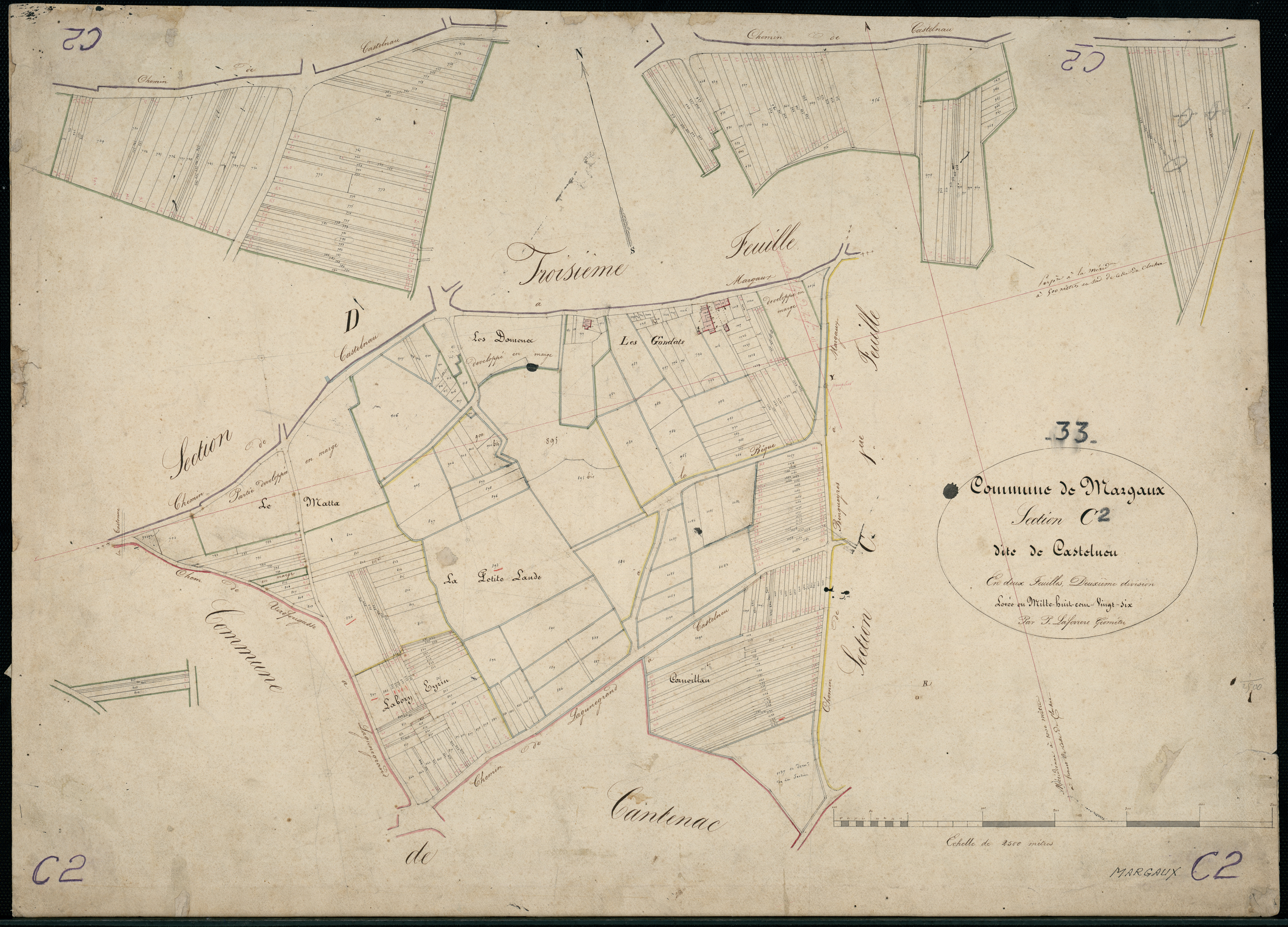 Margaux - -Section C feuille 2 : Castelneu