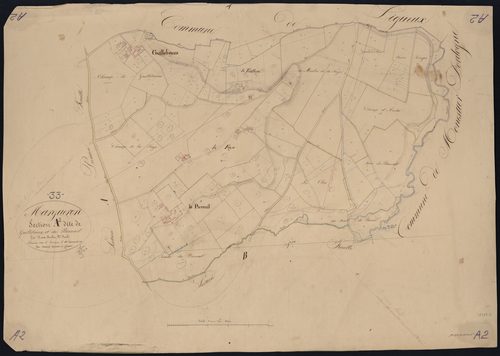Margueron - -Section A feuille 2 : Guillebeaux et Le-Pierrail