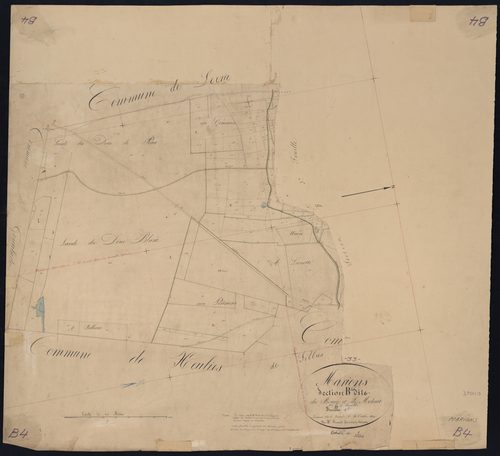 Marions - -Section B feuille 4 : Le Bourg et Molirat