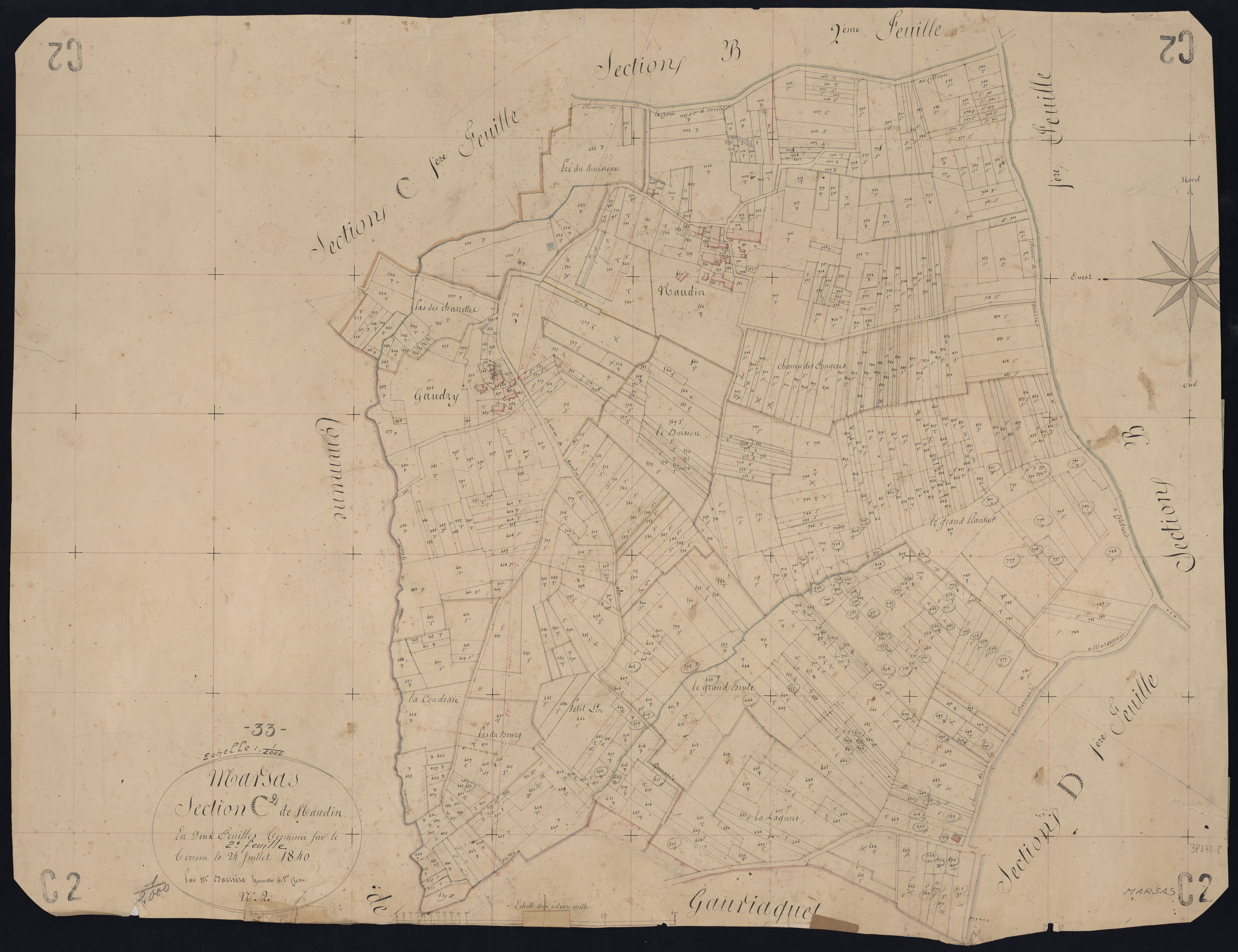 Marsas - -Section C feuille 2 : Maudin
