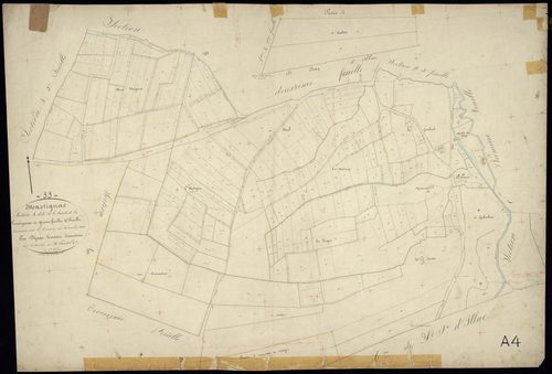 Martignas-sur-Jalle - -Section A feuille 4 : La Lande-de-la-Gouteyrouse