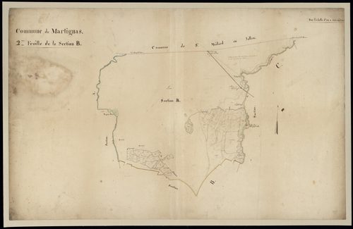 Martignas-sur-Jalle - -Section B feuille 2 : non indiqué