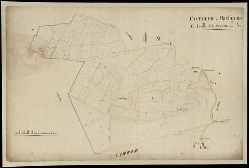 Martignas-sur-Jalle - -Section A feuille 1 : non indiqué
