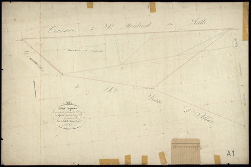 Martignas-sur-Jalle - -Section A feuille 1 : La Lande-de-la-Gouteyrouse