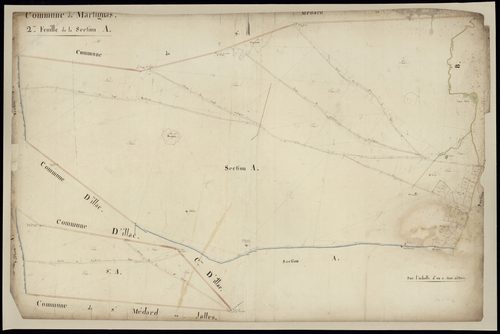 Martignas-sur-Jalle - -Section A feuille 2 : non indiqué