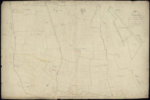 Martillac - -Section C feuille 1 : Le Bourg