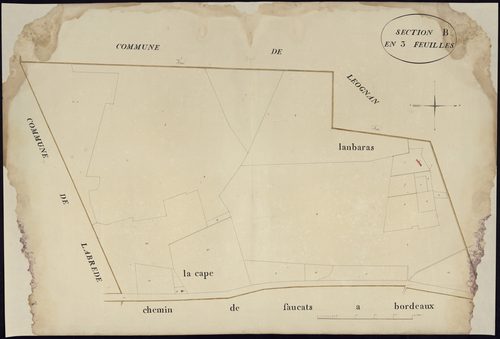 Martillac - -Section B feuille 1 : non indiqué