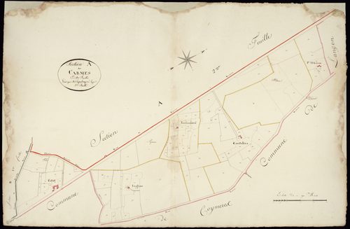 Mazères - -Section A feuille 3 : Les Carmes