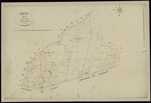 Mazères - -Section B feuille 2 : Calais