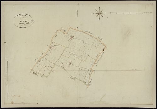 Mazères - -Section C feuille 1 : Le Bourg
