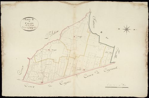 Mazères - -Section B feuille 2 : Calais