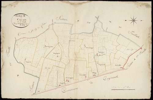 Mazères - -Section B feuille 1 : Calais
