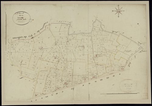 Mazères - -Section B feuille 1 : Calais